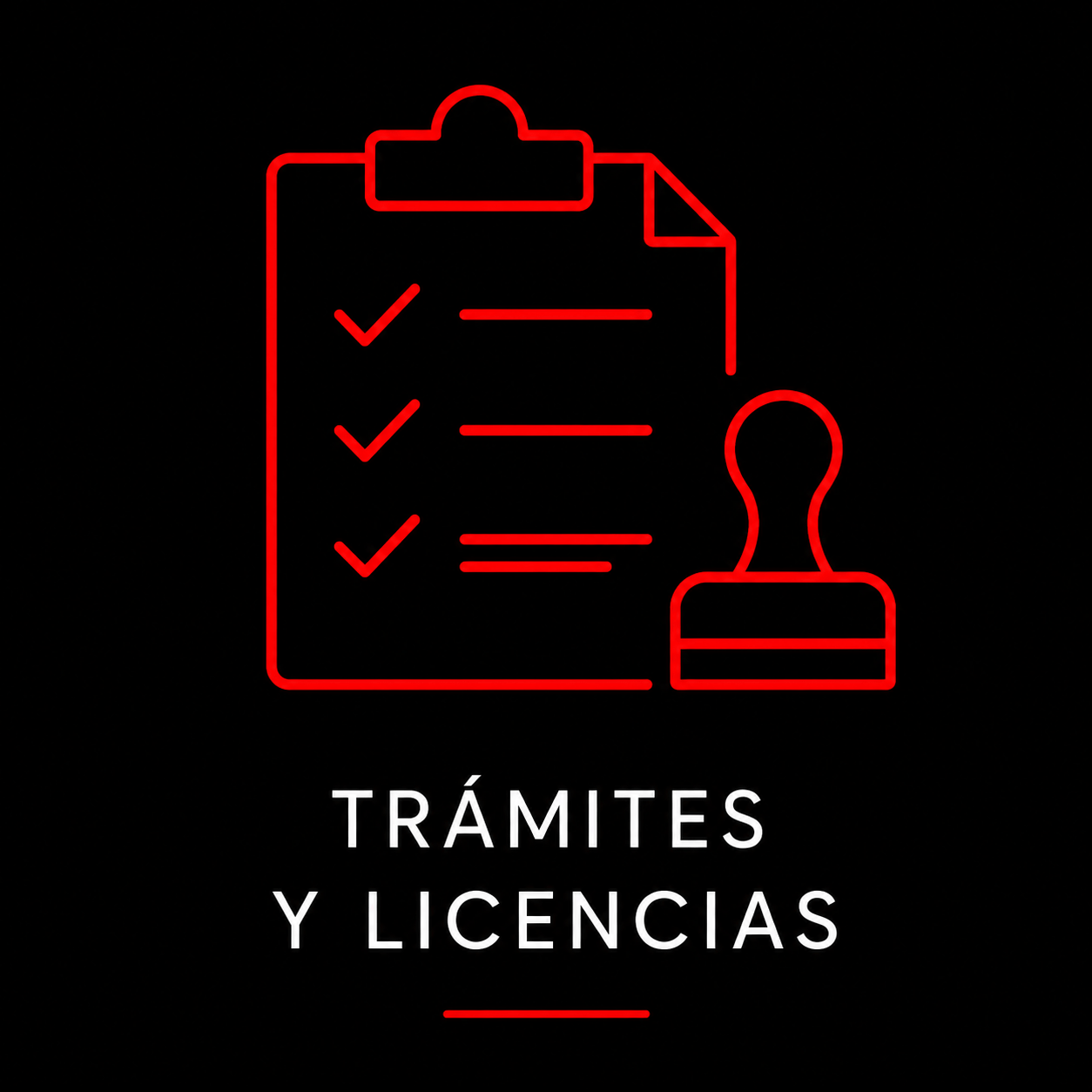 Iconos tramites y licencias